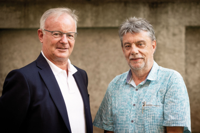 Thomas ­Baumgartner (links)  und Fritz Gurgiser.