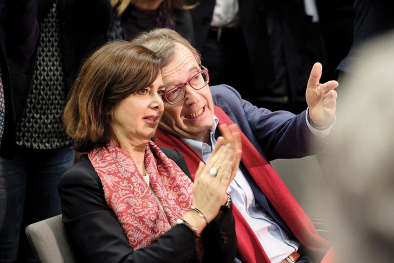 Laura Boldrini und Florain Kronbichler