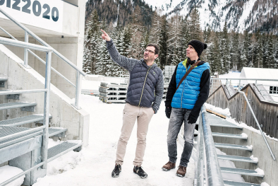 Karl Hinterwaldner (rechts) und Lorenz Leitgeb