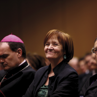 Bischof Ivo Muser, Martha Stocker und Michl Ebner