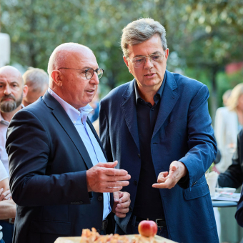 Die Unternehmer Martin Atzwanger und Markus Damiani.