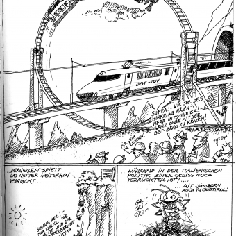 Karikatur von Hanspeter Demetz