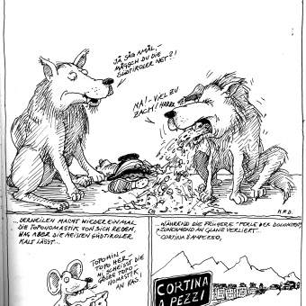 Karikatur von Hanspeter Demetz