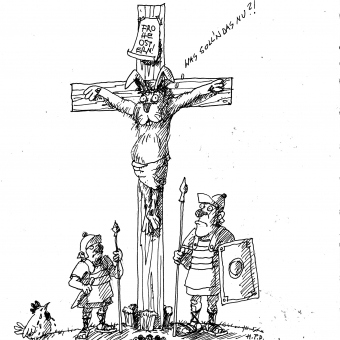 Karikatur von Hanspeter Demetz