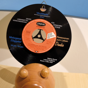 Upcycling-Schallplatten