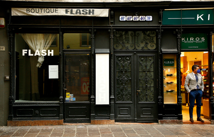 Leere Boutique in der Bozner Museumstraße