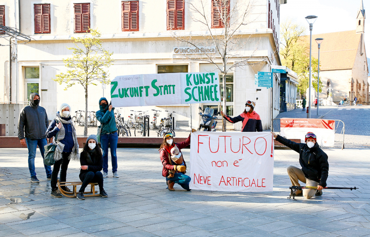 Protest in Meran