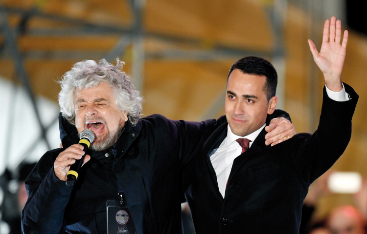 Beppe Grillo und Luigi Di Maio 